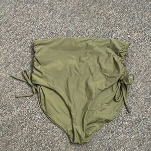 Calia High rise ruched swim bottoms